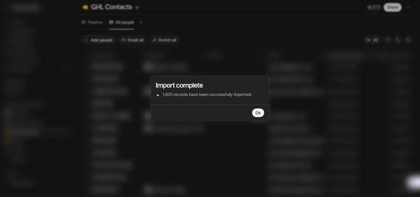 Folk import complete: 1,825 records